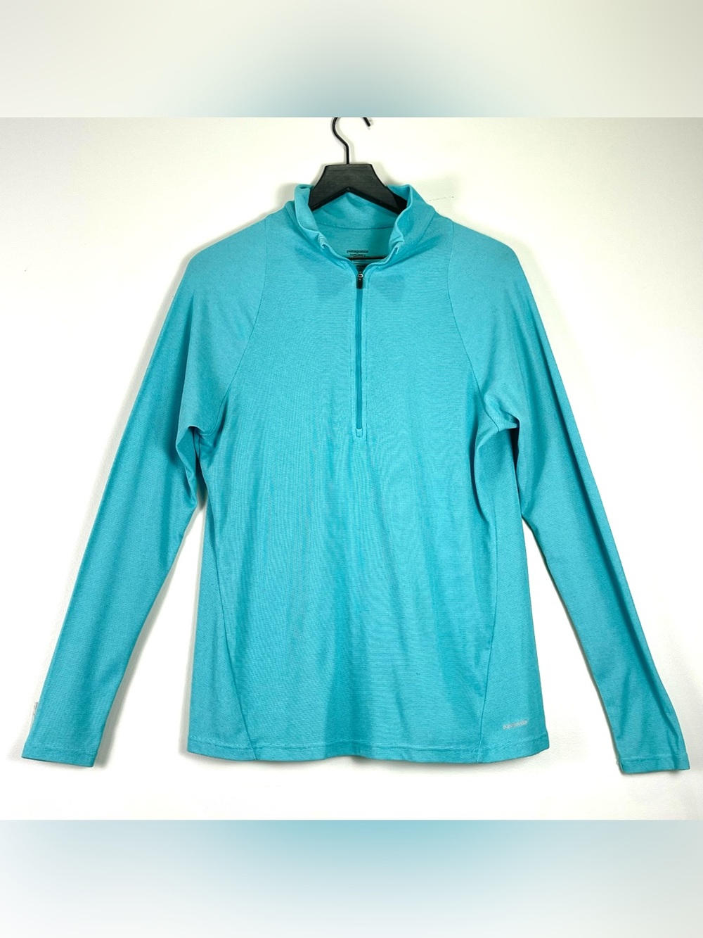 PATAGONIA Capalene 2 Women's Lightweight Blue 1/4 Zip Shirt Base Layer Size XL